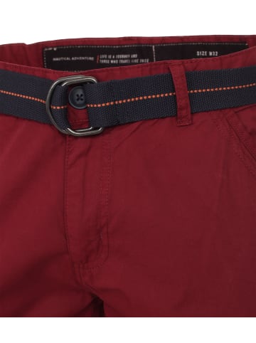 CASAMODA Shorts in Dunkelrot