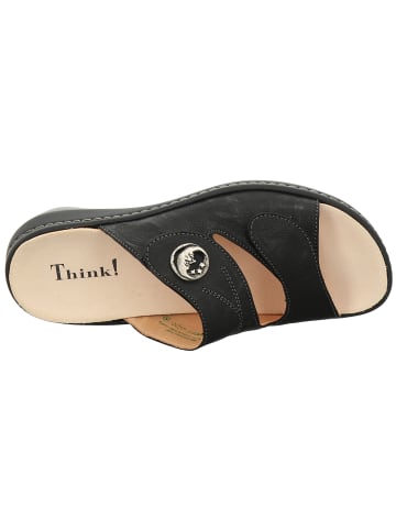 Think! Tieffußbett Pantolette CAMILLA DAMEN in Schwarz/Kombi