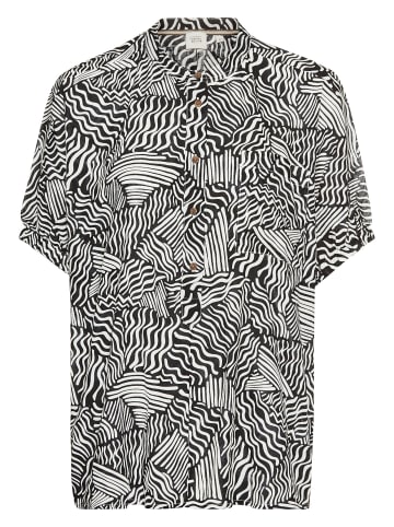 Camel Active Schlupfbluse mit Allover Print in Schwarz
