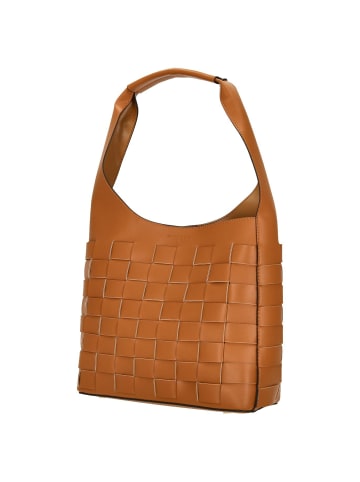 Seidenfelt SFM204 - Schultertasche 30 cm (caramel/gold) in caramel/gold
