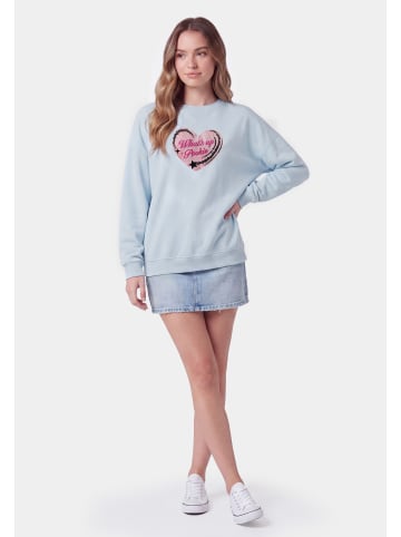 myMo Women Sweatshirt in Light Blue