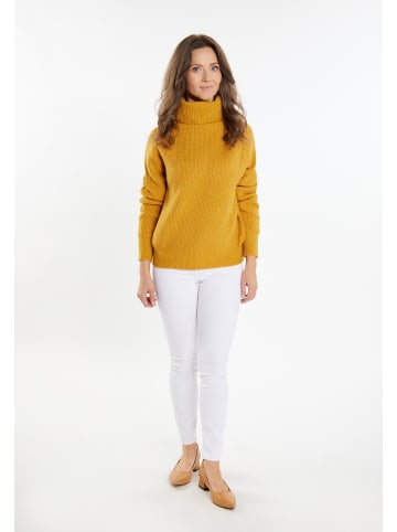 Usha Damen Strickpullover in Curry