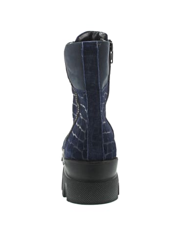 WALDLÄUFER H-Megan Schnürstiefel Blau