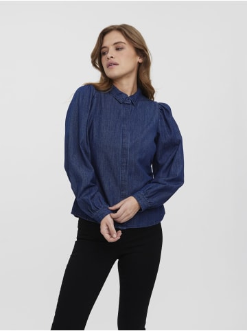 Vero Moda Jeanshemd in Dark Blue Denim