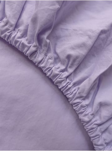 Erlich Textil  Cotton Select Spannbettlaken aus Bio-Baumwolle - Fadendichte 200 in flieder