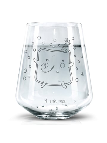 Mr. & Mrs. Panda Wasserbecher Toast Party ohne Spruch in Transparent