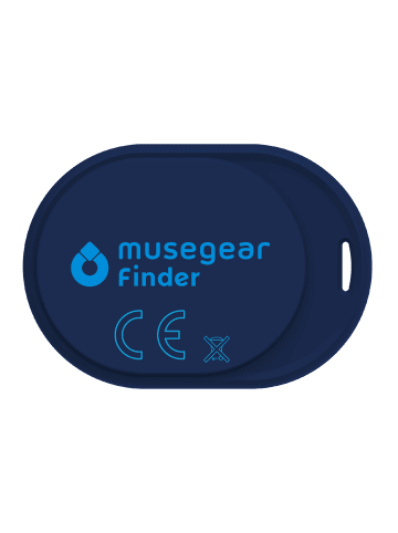 musegear Finder Mini dunkelblau, Finder 2 hellblau, Finder 2 in Ledertasche Navy Blue