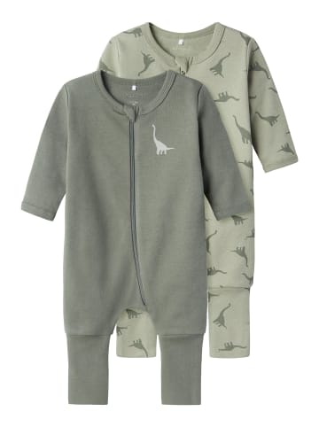 name it 2er-Pack Schlafanzug in Agave Green