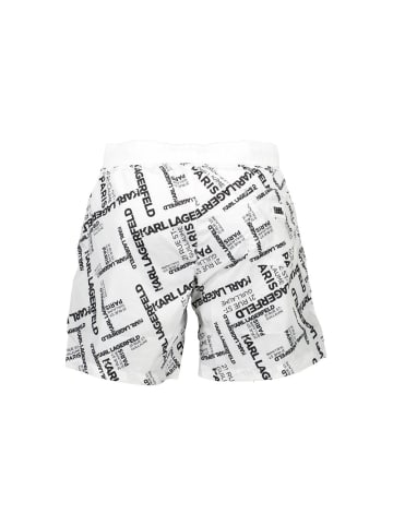 Karl Lagerfeld Weiß Polyester Herren Bade Boxershorts