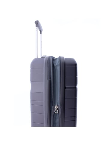 Gladiator 3800 4 Rollen Kabinentrolley 55 cm mit Dehnfalte grey
