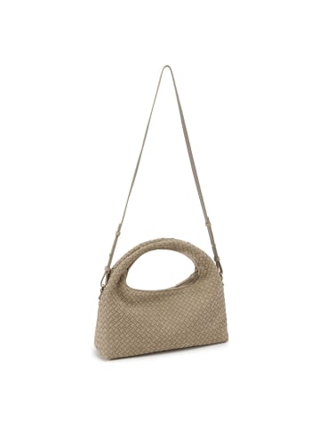Sadie Grande Weave Handtasche Leder 40 cm mushroom