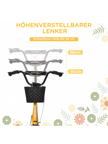 HOMCOM Kinderscooter 139L x 58B x 90-96H cm