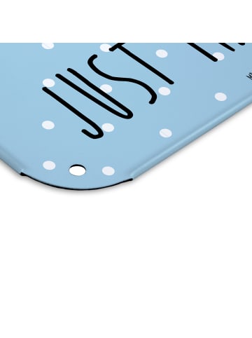 Mr. & Mrs. Panda tafel Bär Heirat mit Spruch in Blau Pastell