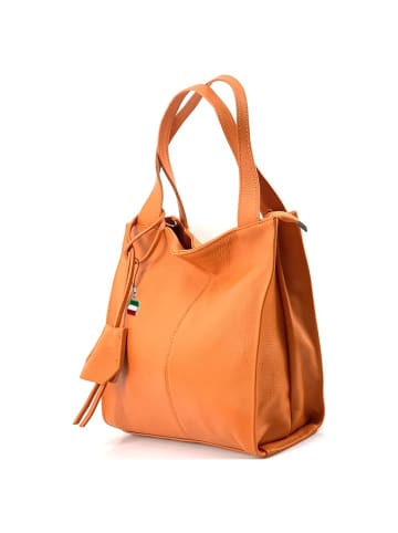 Florence Florence Schultertasche, Shopper Leder orange ca. 33cm