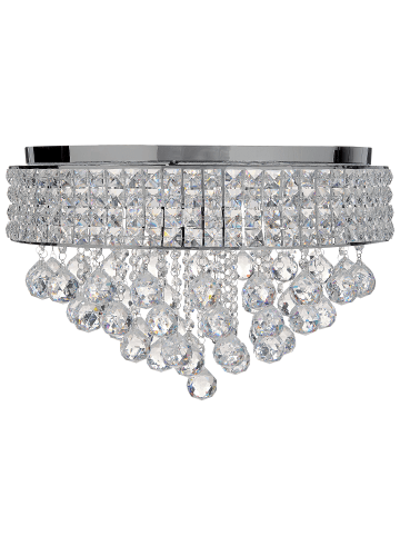 Beliani Pendelleuchten CEDEIRA in Silber - (W) 50 x (H) 32 x (L) 50 cm