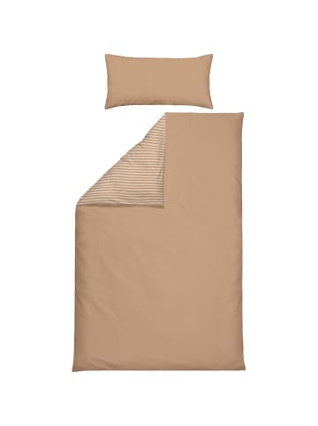 Erwin Müller Perkal Wendebettwäsche in beige-sand