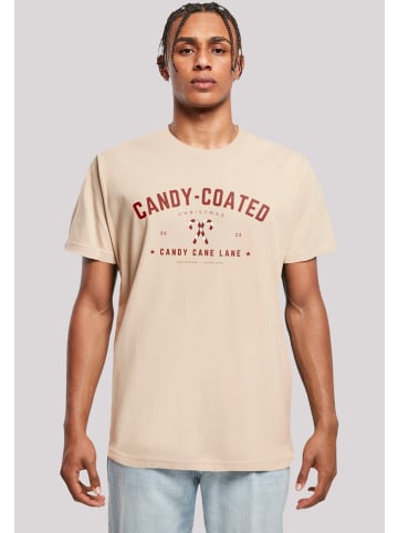 F4NT4STIC T-Shirt Weihnachten Candy Coated Christmas in sand