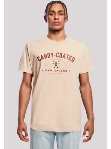 F4NT4STIC T-Shirt Weihnachten Candy Coated Christmas in sand