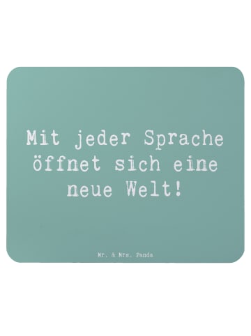 Mr. & Mrs. Panda Mousepad Spruch Sprachen lernen mit Spruch in Meeresbrise