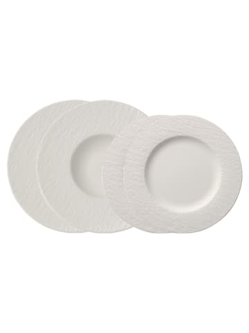 Villeroy & Boch 4er Set Teller-Set Manufacture Rock weiß in weiß