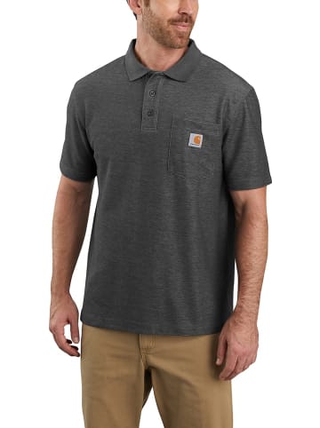 CARHARTT  Polo "Midweight S/S 106685" in Grau