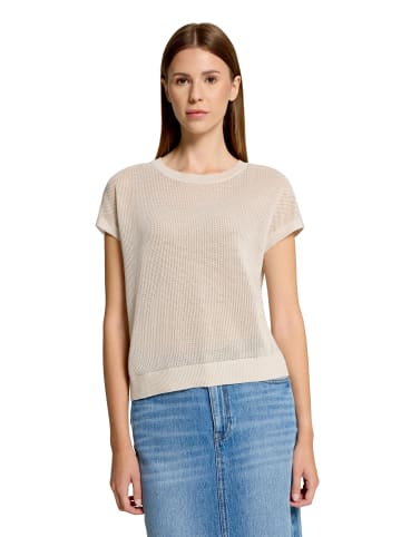 Betty Barclay Lochstrick-Pullover ohne Arm in beige