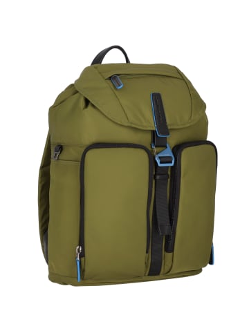 Piquadro PQ-RY Rucksack RFID 39 cm Laptopfach in green-black