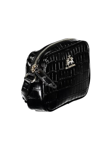 La Martina Schwarz Polyurethan Damen Schulter Tasche
