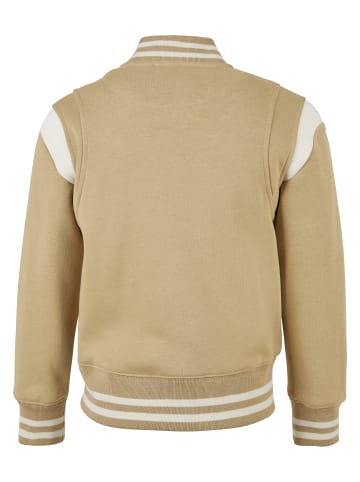 Urban Classics College Jacket in unionbeige/whitesand