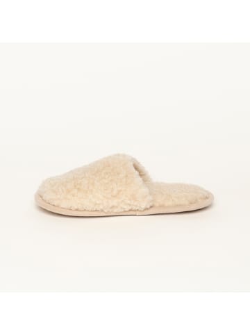 Gottstein Curly Wool Slipper in beige