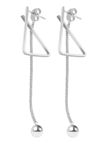 Adeliás Damen Ohrringe aus Edelstahl in silber