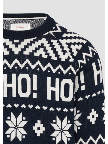 s.Oliver Strickpullover langarm in Blau
