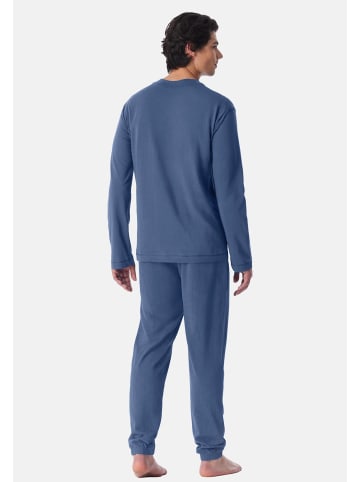 Schiesser Schlafanzug Modern Essentials in Faded denim