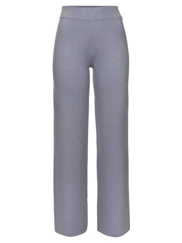 ELBSAND Strickhose in rauchblau meliert