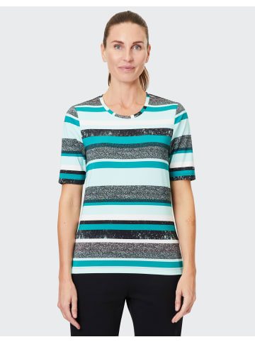 Joy Sportswear Rundhalsshirt LARA in cosmic green stripes