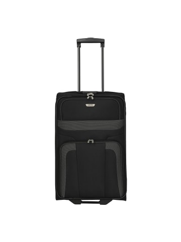PAKLITE Orlando 2 Rollen Trolley 63 cm schwarz