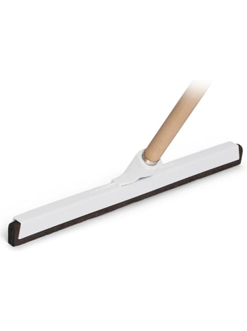 Novaliv Novaliv Wasserschieber Bodenabzieher Kunststoff 43cm mit Holzstiel I D in Weiß