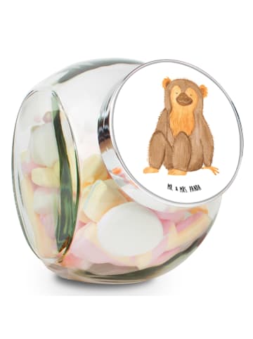 Mr. & Mrs. Panda Bonbonglas Affe ohne Spruch in Weiß