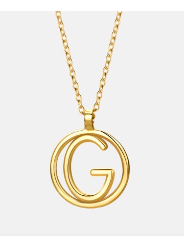 Diamant L'éternel Kette aus 375 Gelbgold Buchstabe G