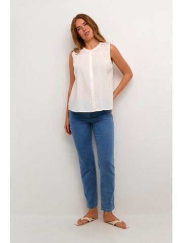 Kaffe Kurzarm-Bluse KApauline Regular fit in Chalk