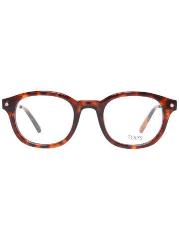TOD'S Unisex Optische Fassungen Rund Braun