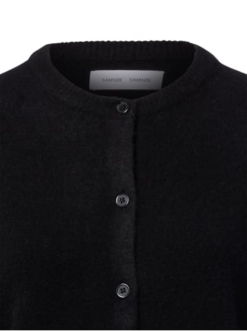 SAMSOE & SAMSOE Strickjacke Nor Short in schwarz - 0009