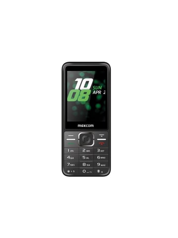 Maxcom Dual-SIM-Handy mit 2,8 Zoll Display und 2-Megapixel-Kamera in Schwarz