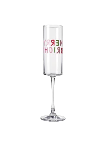 Butlers Sektglas MERRY & BRIGHT in Grün, Rot, Rose