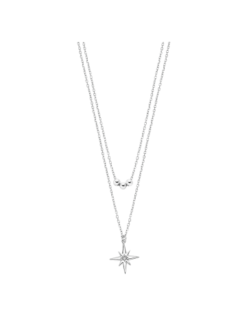 LOTUS silver Anhänger Silber 925 Sterling Silber Zirkonia Stern Halsketten
