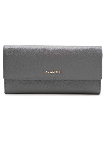 Lazarotti Bologna Leather Geldbörse Leder 19 cm in grey