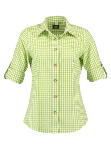 OS-Trachten Bluse Qorru in giftgrün