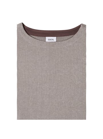 Cecil Langarmshirt in macchiato brown