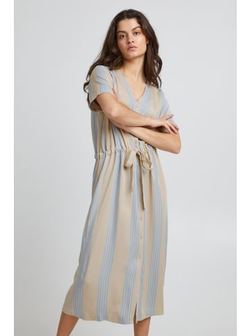 ICHI Blusenkleid IHEA DR - 20116066  Blusenkleid mit Bindeband in Natur