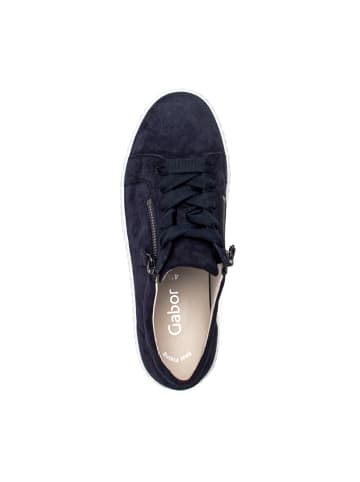 Gabor Plateau Schnürschuhe in Blau